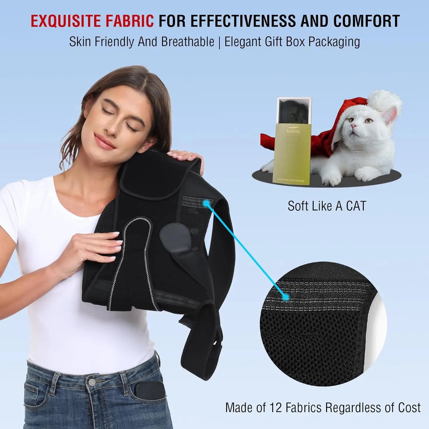 Adjustable Posture Support Brace for Women and Men