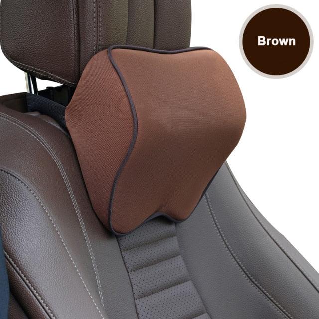 Memory Foam Neck & Lumbar Support Pillow – Car & Office Comfort