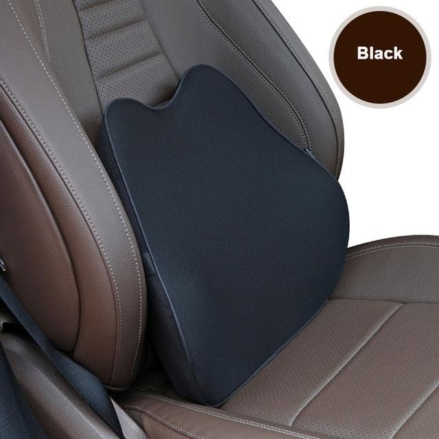 Memory Foam Neck & Lumbar Support Pillow – Car & Office Comfort