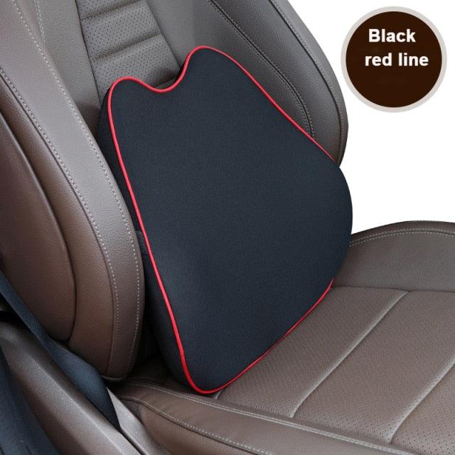 Memory Foam Neck & Lumbar Support Pillow – Car & Office Comfort