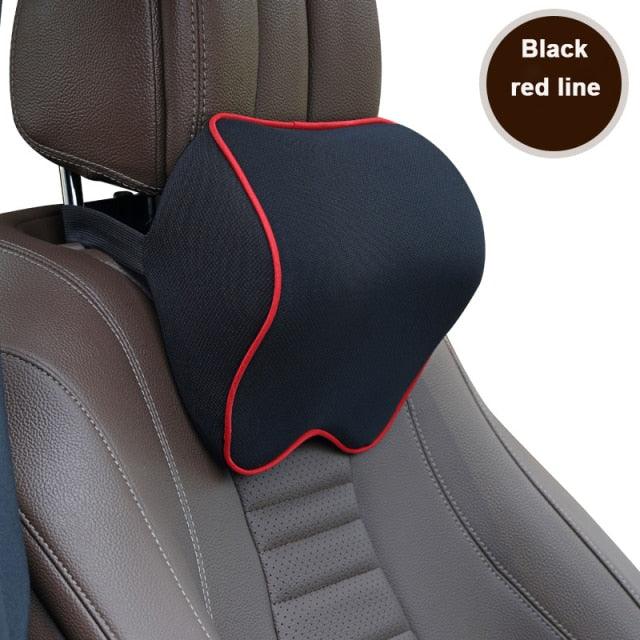 Memory Foam Neck & Lumbar Support Pillow – Car & Office Comfort