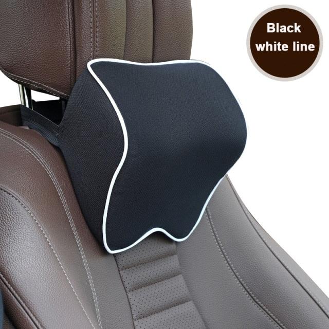 Memory Foam Neck & Lumbar Support Pillow – Car & Office Comfort
