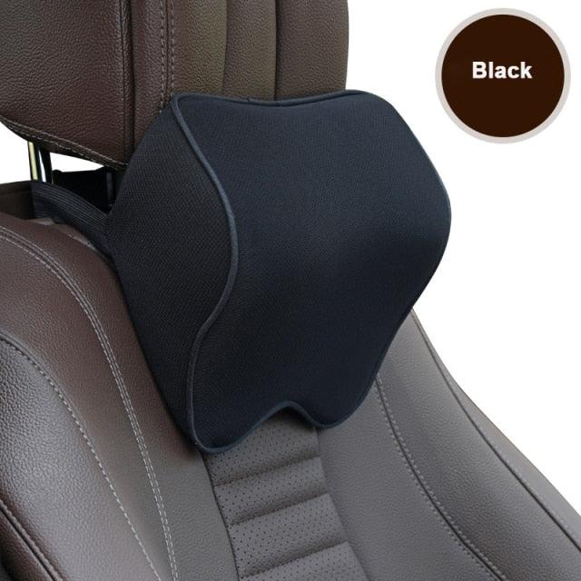 Memory Foam Neck & Lumbar Support Pillow – Car & Office Comfort