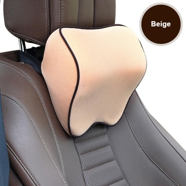 Memory Foam Neck & Lumbar Support Pillow – Car & Office Comfort