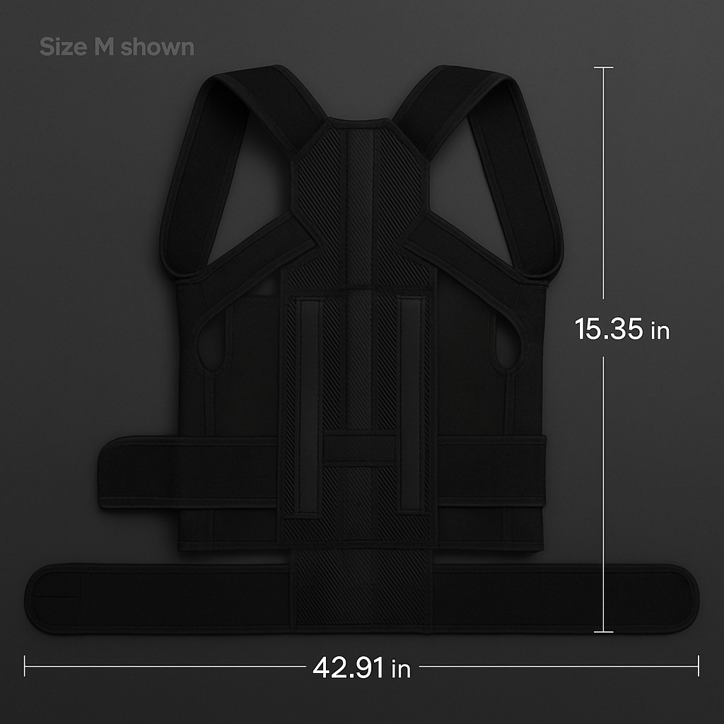 Posture Corrector for Women and Men - Adjustable Back Brace