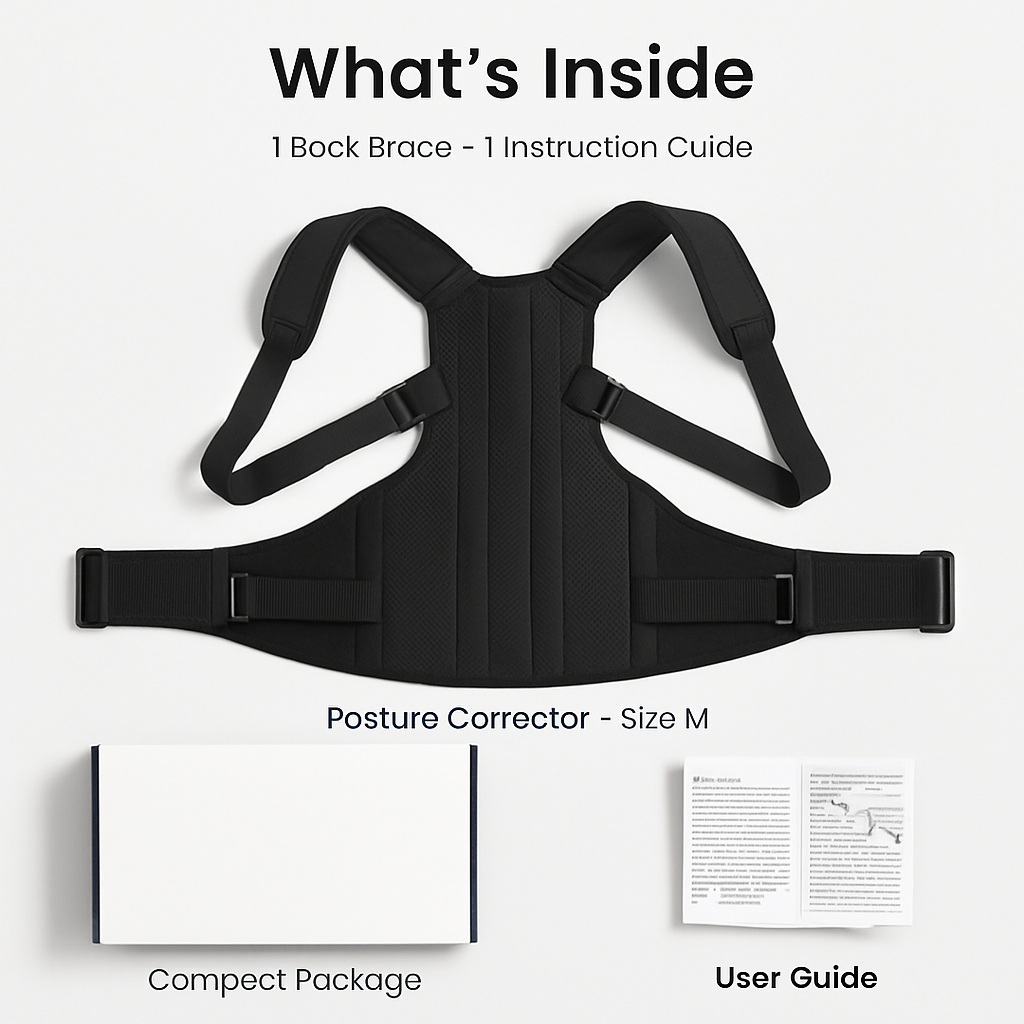 Posture Corrector for Women and Men - Adjustable Back Brace