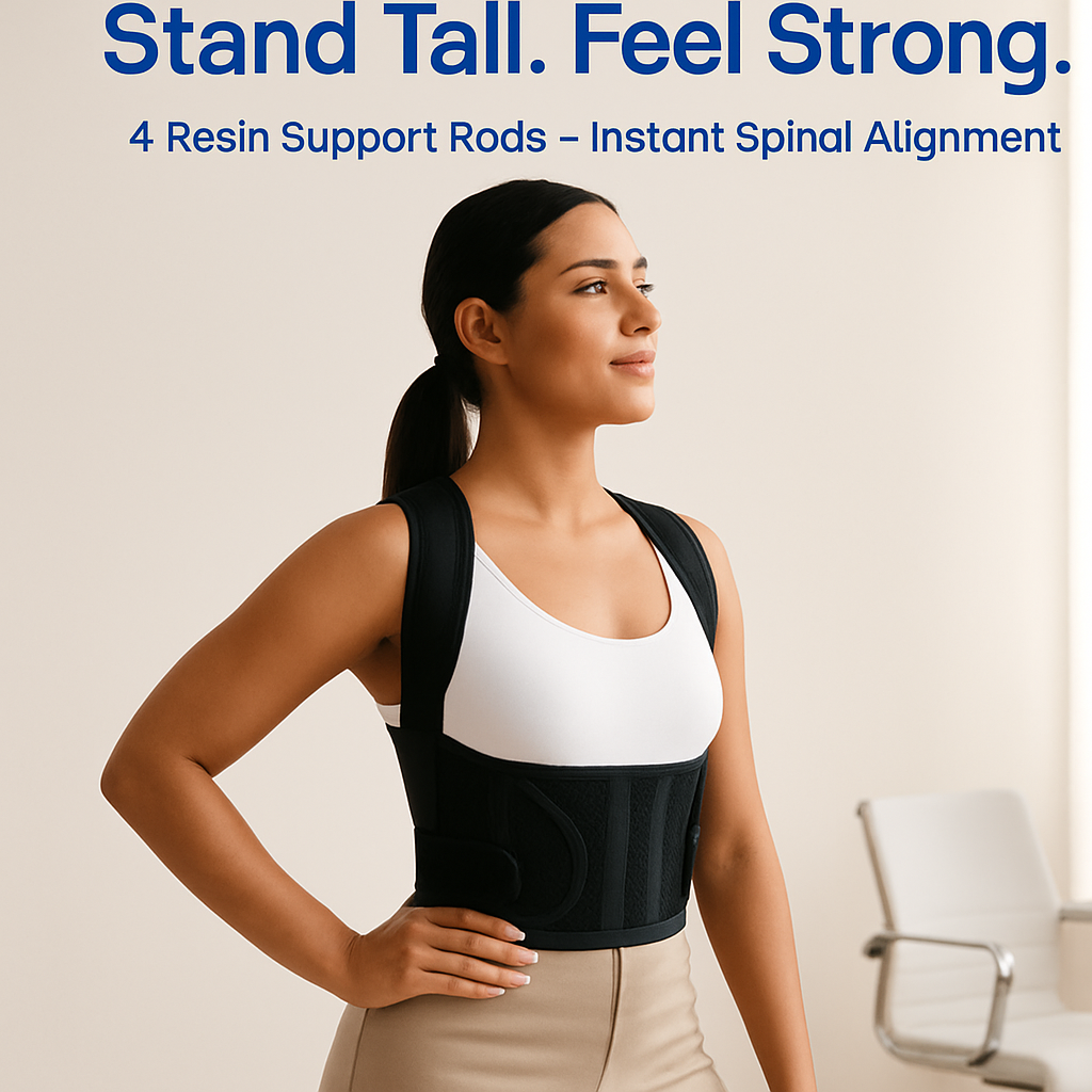 Posture Corrector for Women and Men - Adjustable Back Brace