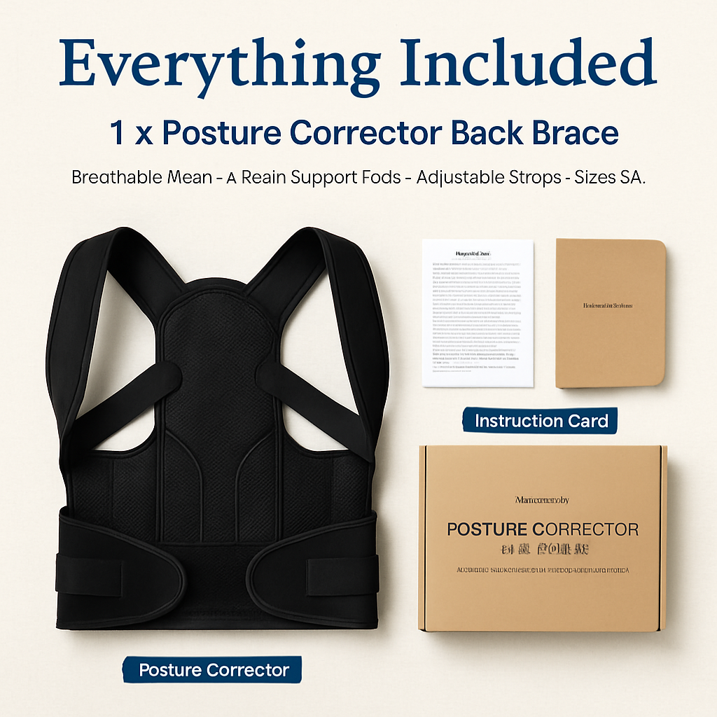 Posture Corrector for Women and Men - Adjustable Back Brace