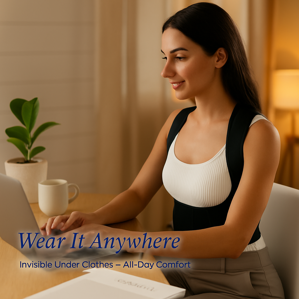 Posture Corrector for Women and Men - Adjustable Back Brace