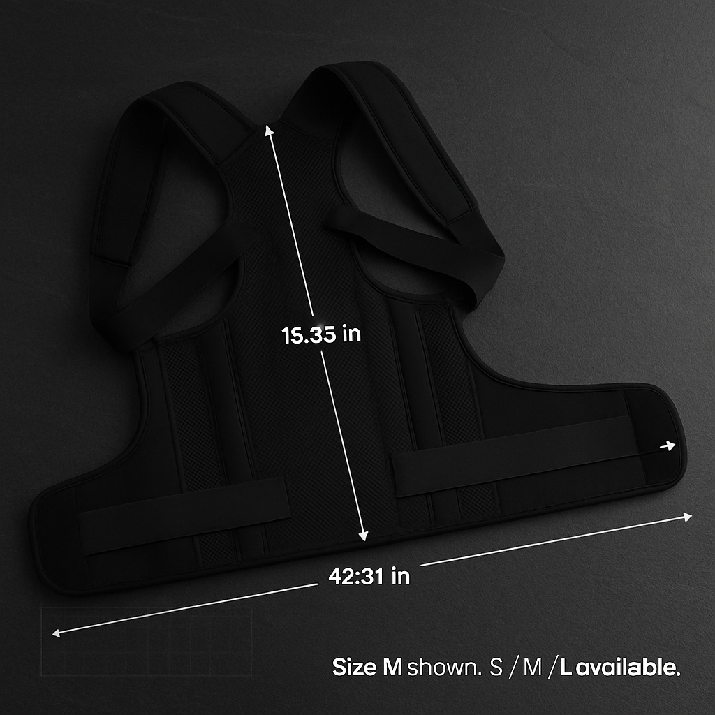 Posture Corrector for Women and Men - Adjustable Back Brace