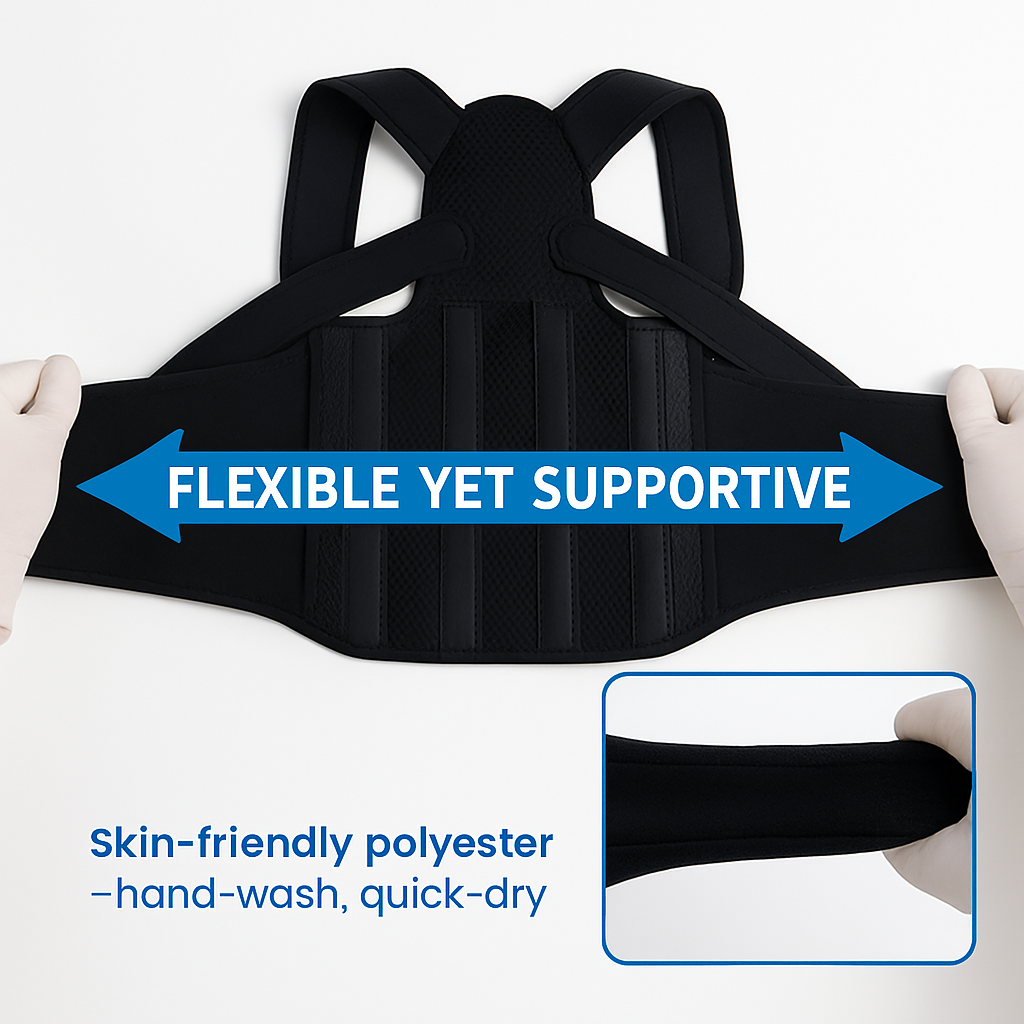 Posture Corrector for Women and Men - Adjustable Back Brace