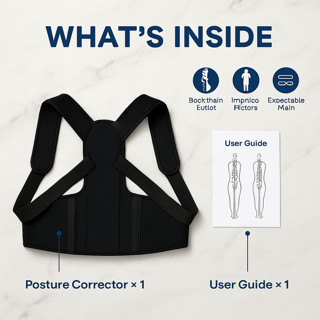 Posture Corrector for Women and Men - Adjustable Back Brace