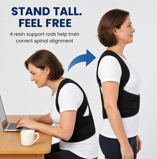 Adjustable Posture Support Brace for Women and Men